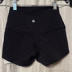 NWT Lululemon Align Black High-Waisted Shorts